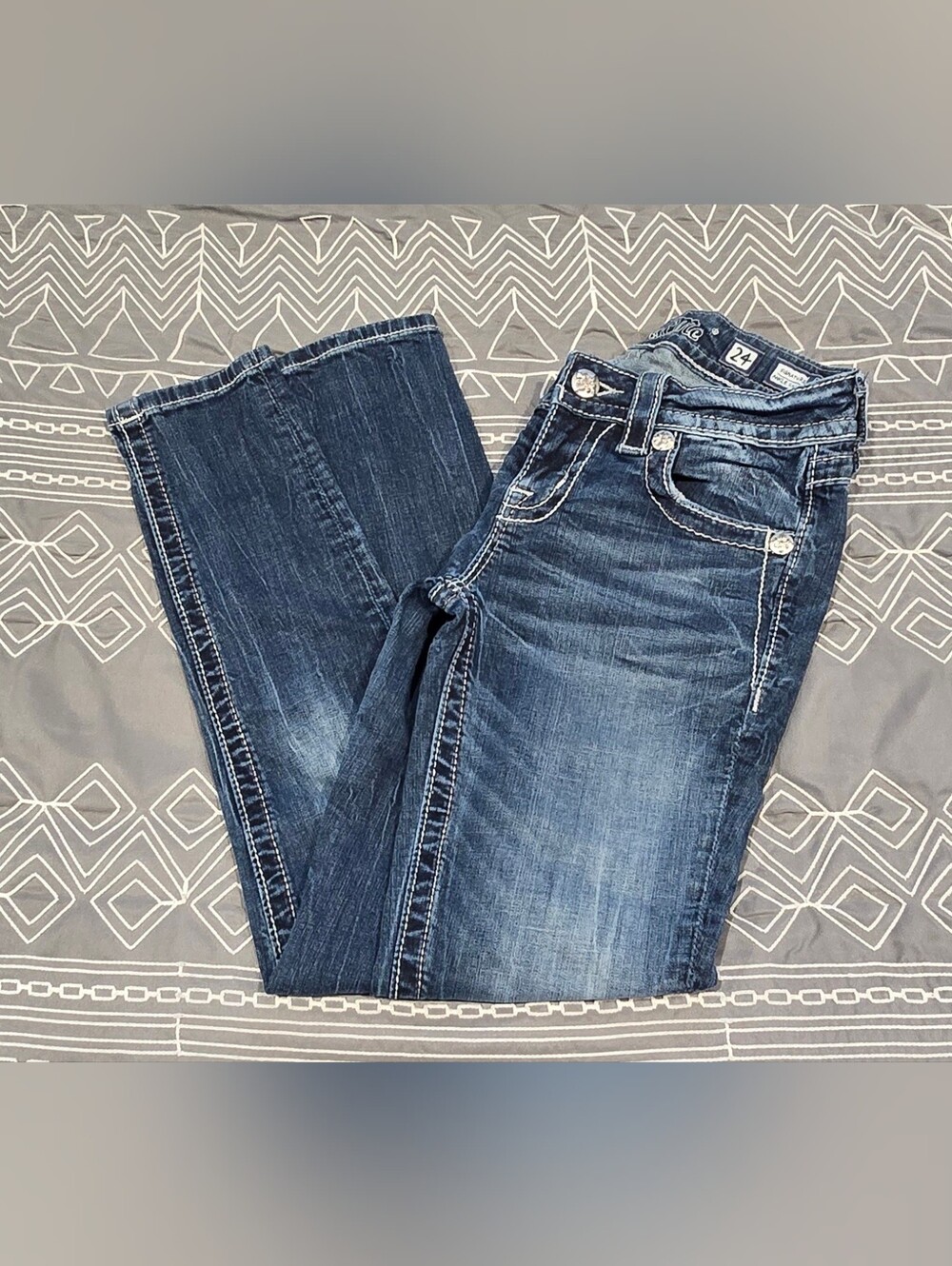 Miss Me Low Rise Ankle Skinny Jeans Size 24